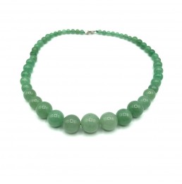 Collier Aventurine boules dégradées