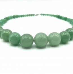 Collier Aventurine boules dégradées