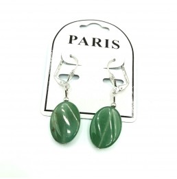 Boucles d'Oreilles Aventurine ovales