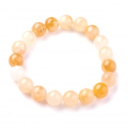 Jade Topaze Multicolore Bracelet Boule 10mm