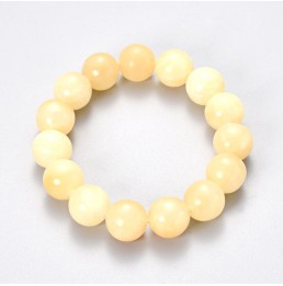 Jade Topaze Uni Bracelet Boule 10mm