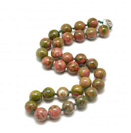 Unakite Collier Boule 10mm