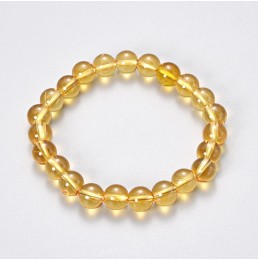 Citrine Bracelet Boule 10mm
