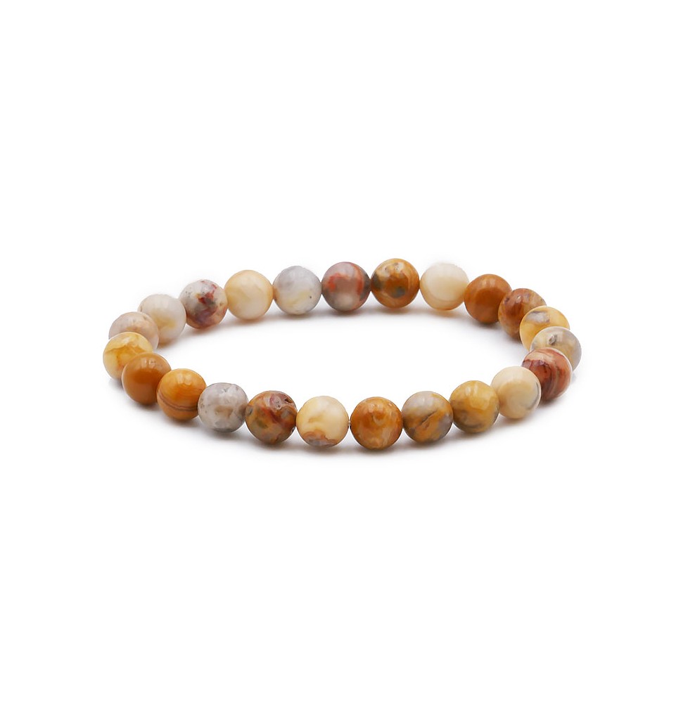 Agate Crazy Lace Bracelet 8mm