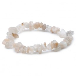 Pierre de Lune Beige Bracelet Baroque