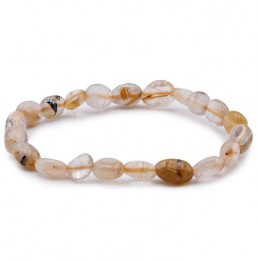 Quartz Rutile Bracelet Pierres Roulées