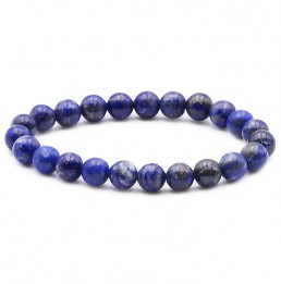 Lapis Lazuli Afghanistan Bracelet Boule 8mm AB