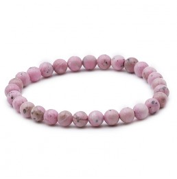 Rhodochrosite du Pérou Bracelet Boule 6mm A