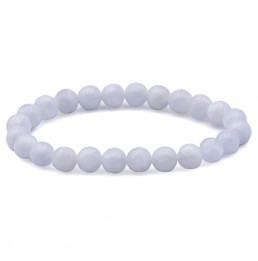 Calcite Bleue Bracelet Boule 8mm AA