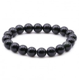 Obsidienne Noire Bracelet Boule 10mm A