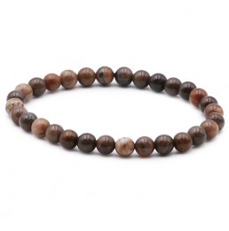 Bois Fossile Bracelet Boules 6mm A