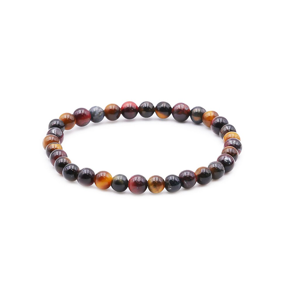Bracelet Fantaisie Boules Rouges Foncées - Occasion, Style Perles Rouges