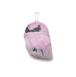 Rhodochrosite Pendentif Pierre Roulée