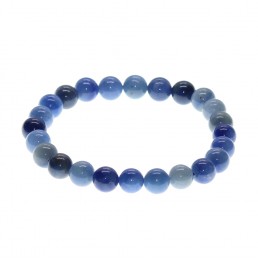 Aventurine bleue Bracelet Boule 8mm