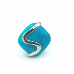 Bague couleur Turquoise taille ajustable