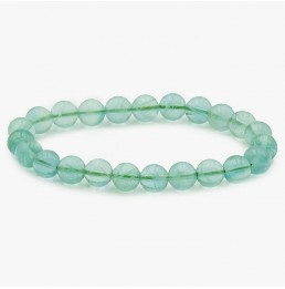 Fluorite Verte Bracelet  boule 8mm AA