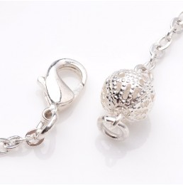 7 Chakras AB 6mm Bracelet Boule Chaine