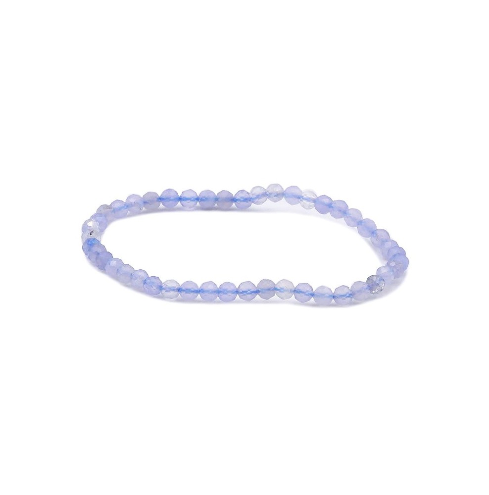 Bracelet élastique En Labradorite Facettée - Pierre Naturelle Grise