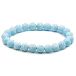 Hémimorphite AA 8mm Bracelet Boule Elastique