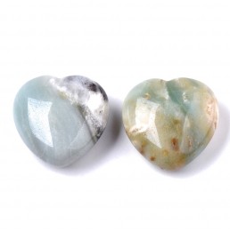 Amazonite Coeur Pierre 30mm