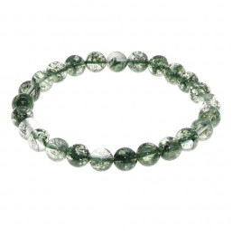 Quartz Vert A 8mm Bracelet Boule Elastique
